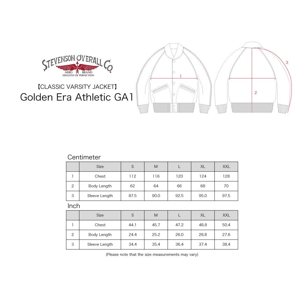 Stevenson Overall Co.Golden Era Athletic - GA1 バーシティジャケット