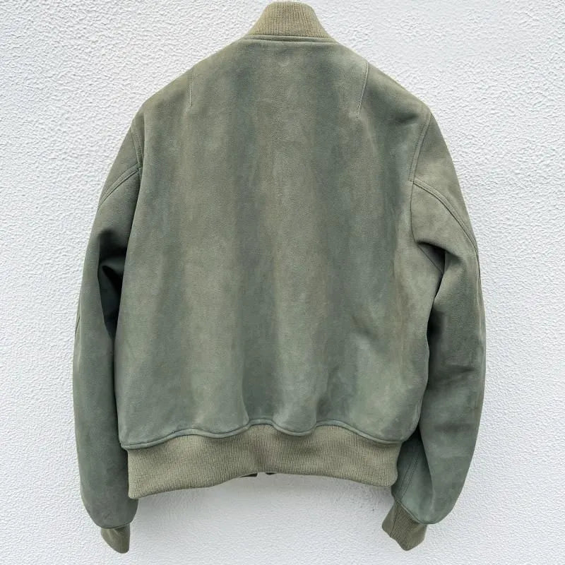 FK×Denim Cellar.SHEEP SKIN SUEDE MA-1