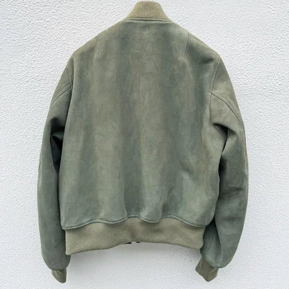 FK×Denim Cellar.SHEEP SKIN SUEDE MA-1