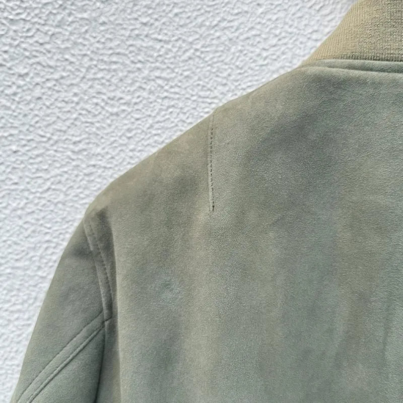 FK×Denim Cellar.SHEEP SKIN SUEDE MA-1