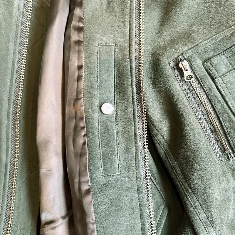 FK×Denim Cellar.SHEEP SKIN SUEDE MA-1