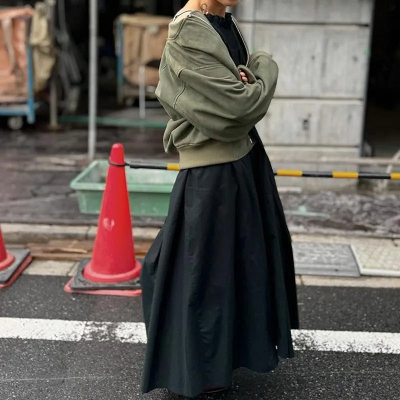 FK×Denim Cellar.SHEEP SKIN SUEDE MA-1