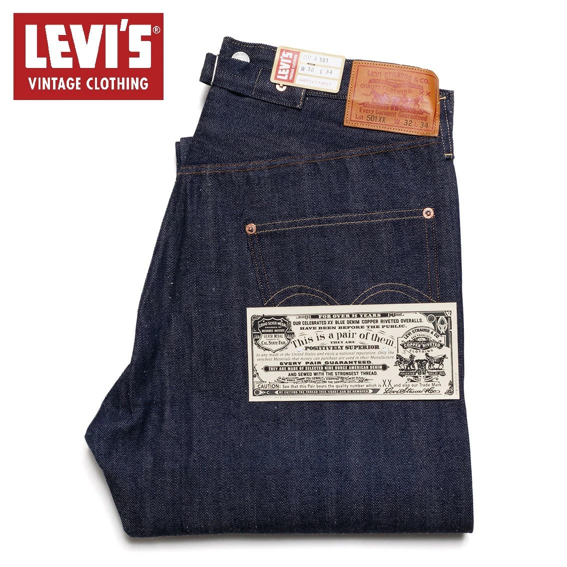 LEVI'S VINTAGE CLOTHING リーバイスヴィンテージクロージング 1922 501 ジーンズ ORGANIC RIGID