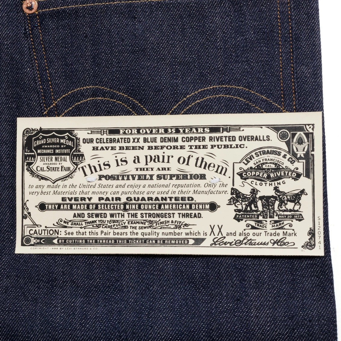 LEVI'S VINTAGE CLOTHING リーバイスヴィンテージクロージング 1922 501 ジーンズ ORGANIC RIGID