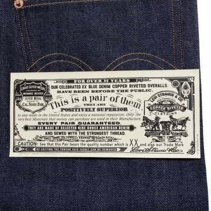 LEVI'S VINTAGE CLOTHING リーバイスヴィンテージクロージング 1922 501 ジーンズ ORGANIC RIGID