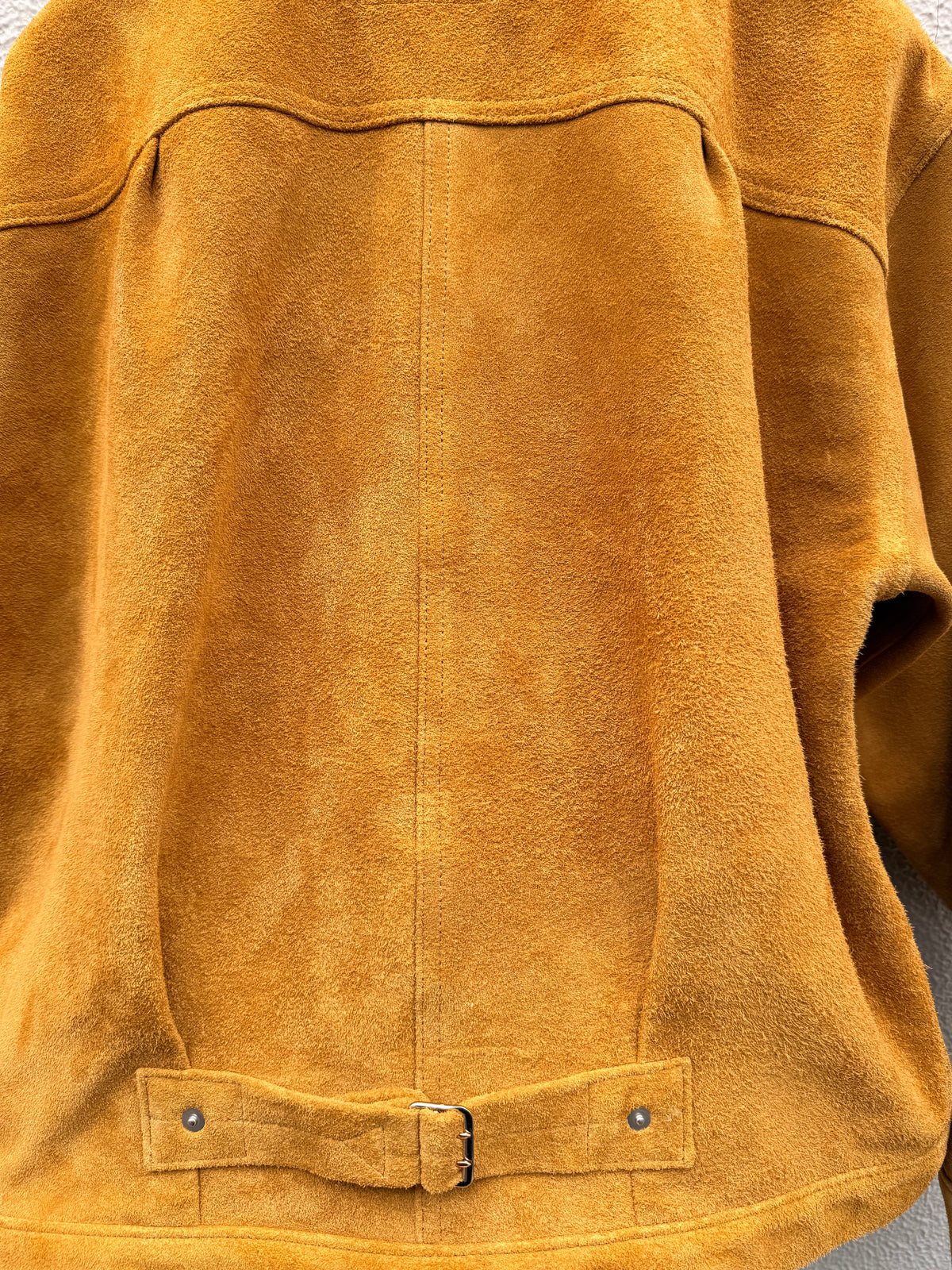 FK×Denim Cellar. 1942TYPE-1 WWⅡ T-BACK COWHIDE SUEDE UNLINED