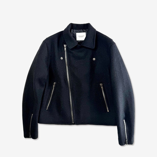 FK×Denim Cellar.  HARRIS TWWEED DOUBLE RIDERS JACKET