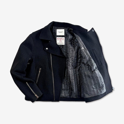 FK×Denim Cellar.  HARRIS TWWEED DOUBLE RIDERS JACKET
