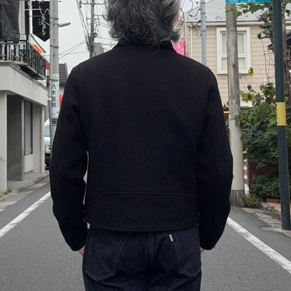 FK×Denim Cellar.  HARRIS TWWEED DOUBLE RIDERS JACKET