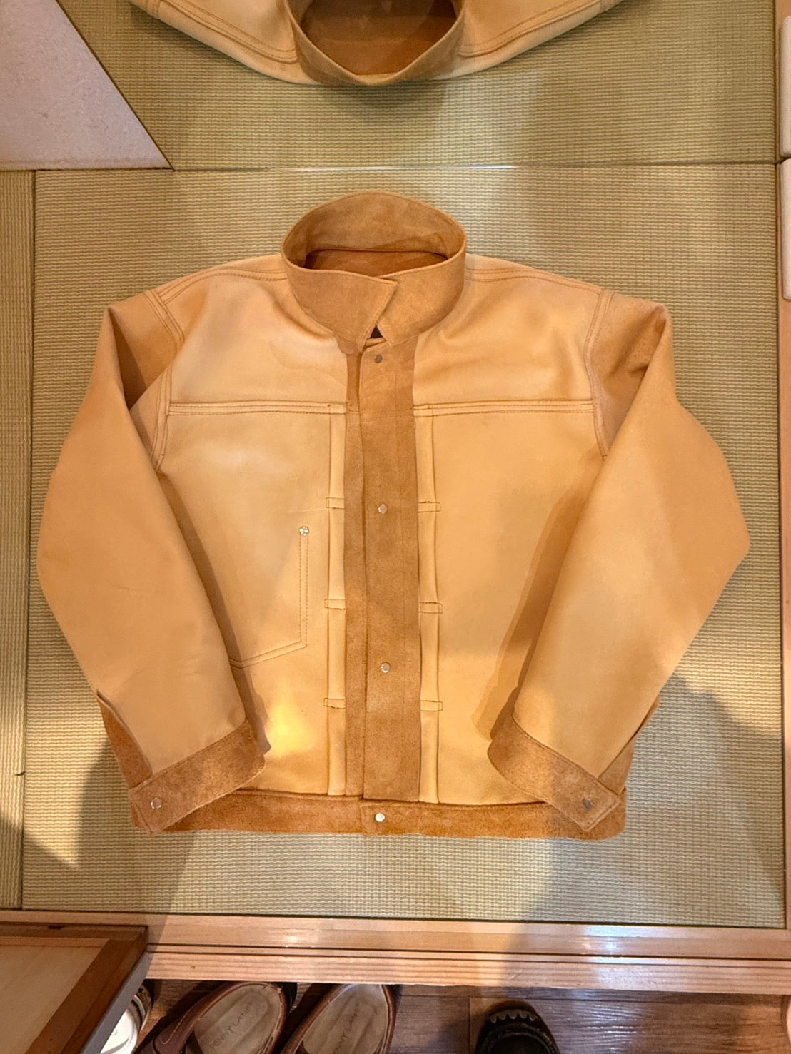 FK×Denim Cellar. 1942TYPE-1 WWⅡ T-BACK COWHIDE SUEDE UNLINED