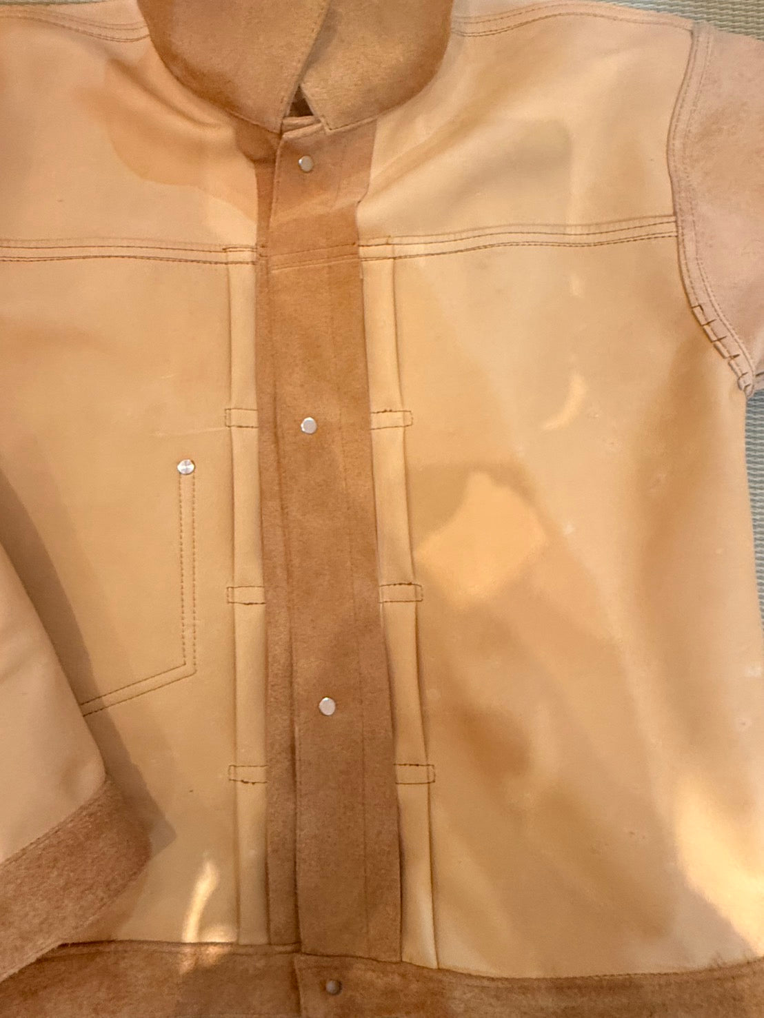 FK×Denim Cellar. 1942TYPE-1 WWⅡ T-BACK COWHIDE SUEDE UNLINED