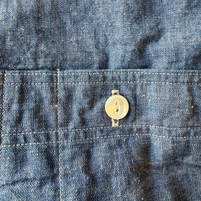 KENNETH FIELD インディゴシャンブレーシャツ