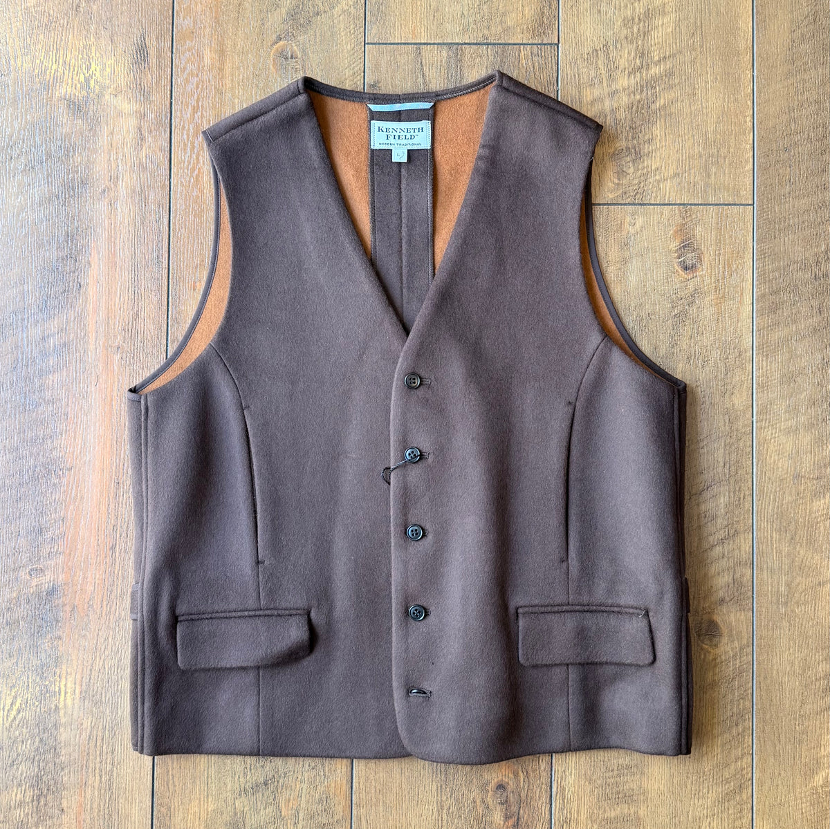 KENNETH FIELD IRON VEST II DOUBLEFACE WOOL ウールベスト