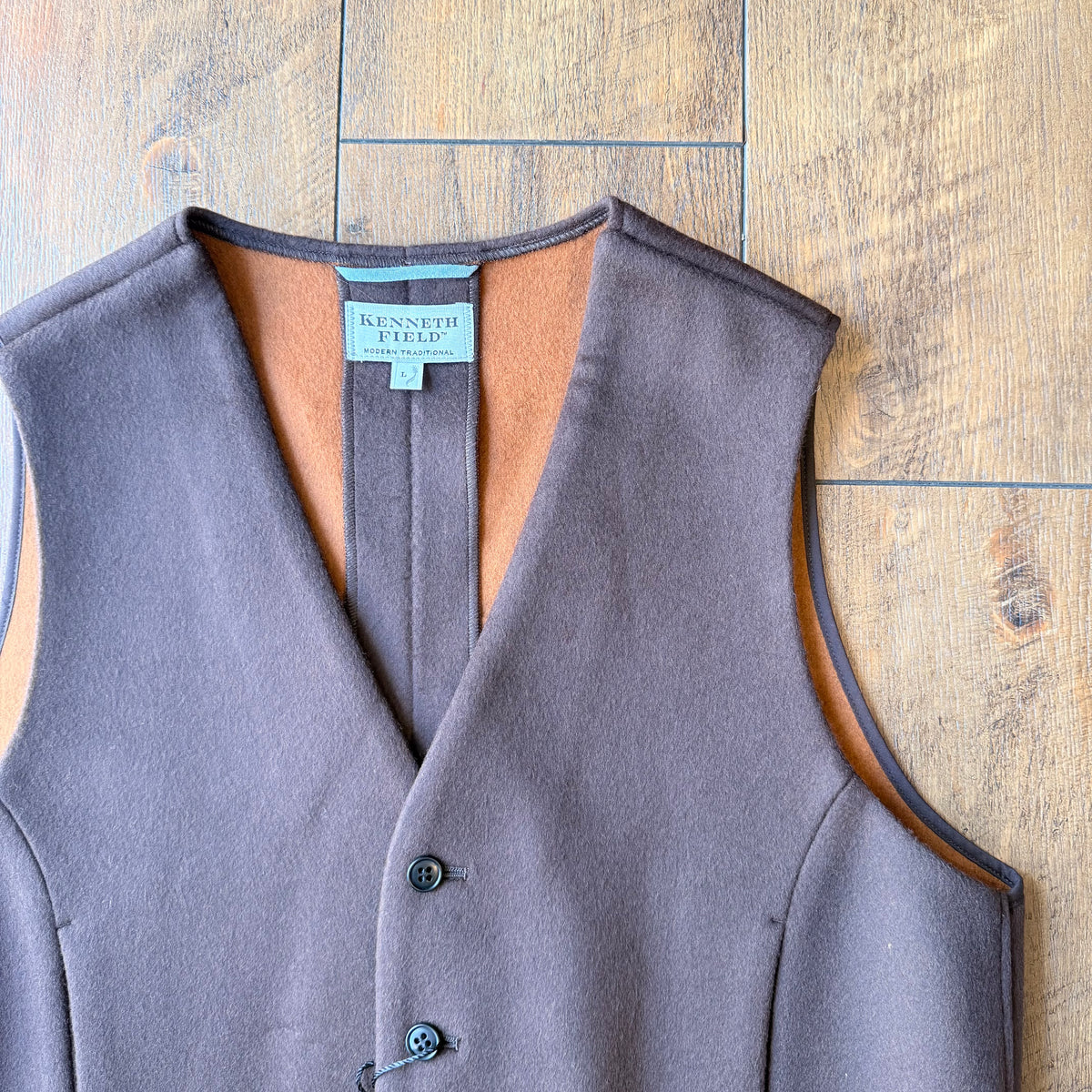KENNETH FIELD IRON VEST II DOUBLEFACE WOOL ウールベスト