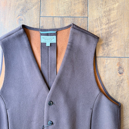 KENNETH FIELD IRON VEST II DOUBLEFACE WOOL ウールベスト