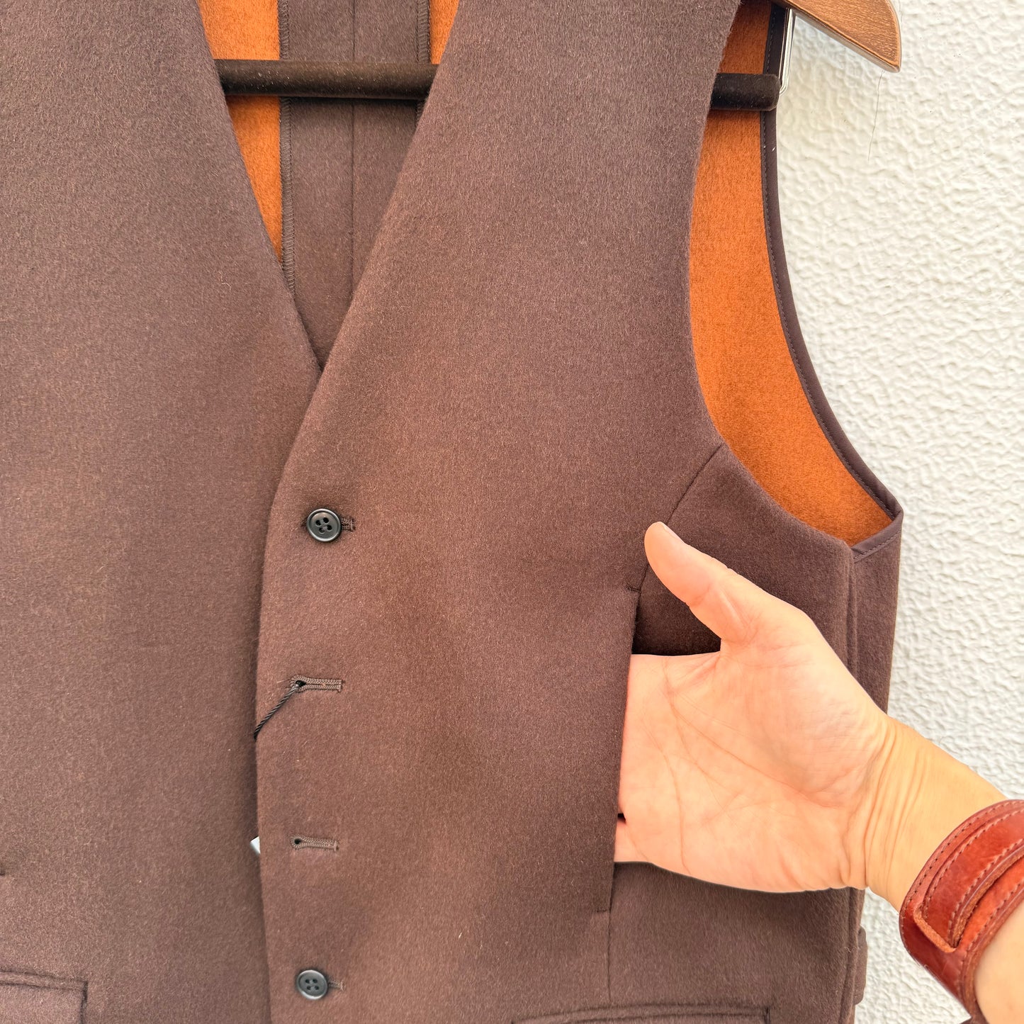 KENNETH FIELD IRON VEST II DOUBLEFACE WOOL ウールベスト