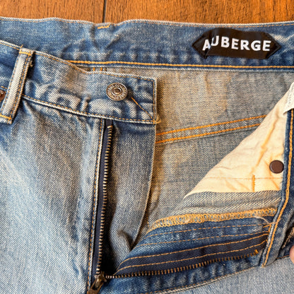 AUBERGE PAUL JEANS BLEACH タイトストレート