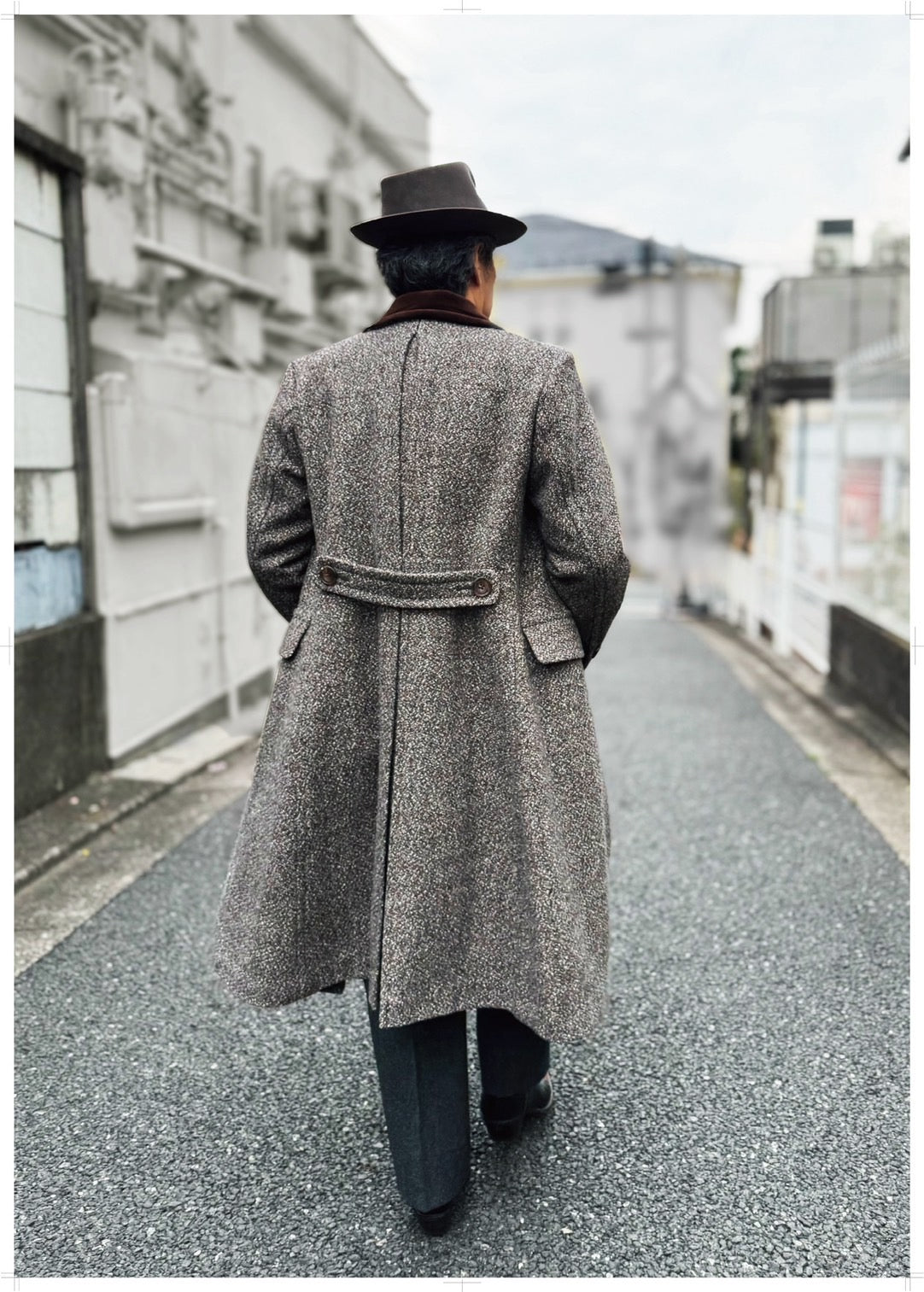 ADJSUTABLE COSTUME ワイルドスパンダブルブレストチェスターコート