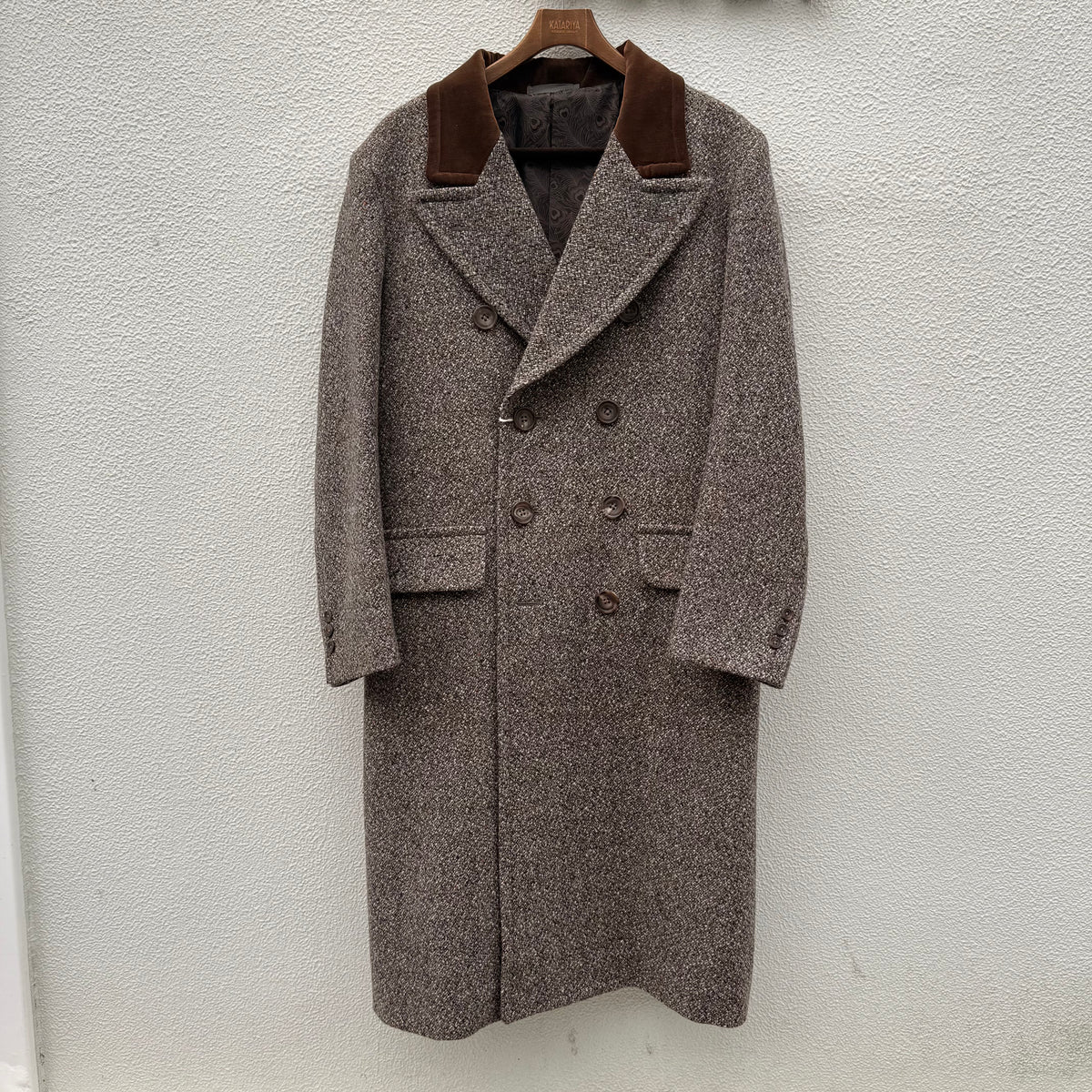 ADJSUTABLE COSTUME ワイルドスパンダブルブレストチェスターコート