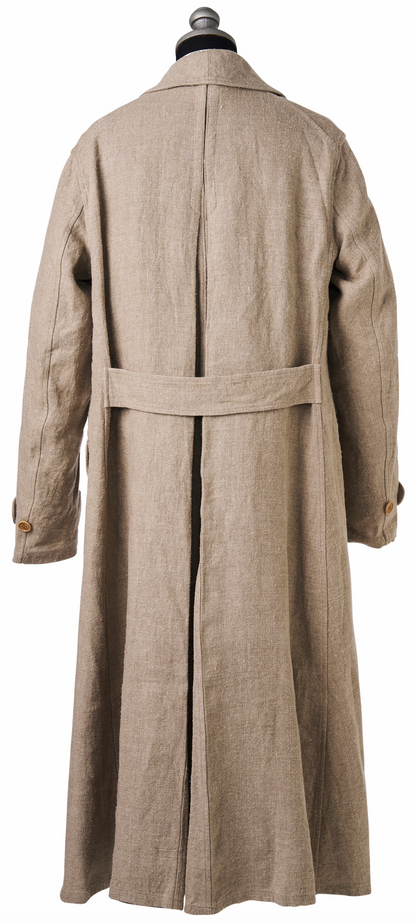 ADJUSTABLE COSTUME LINEN DUSTER COAT ロングコート