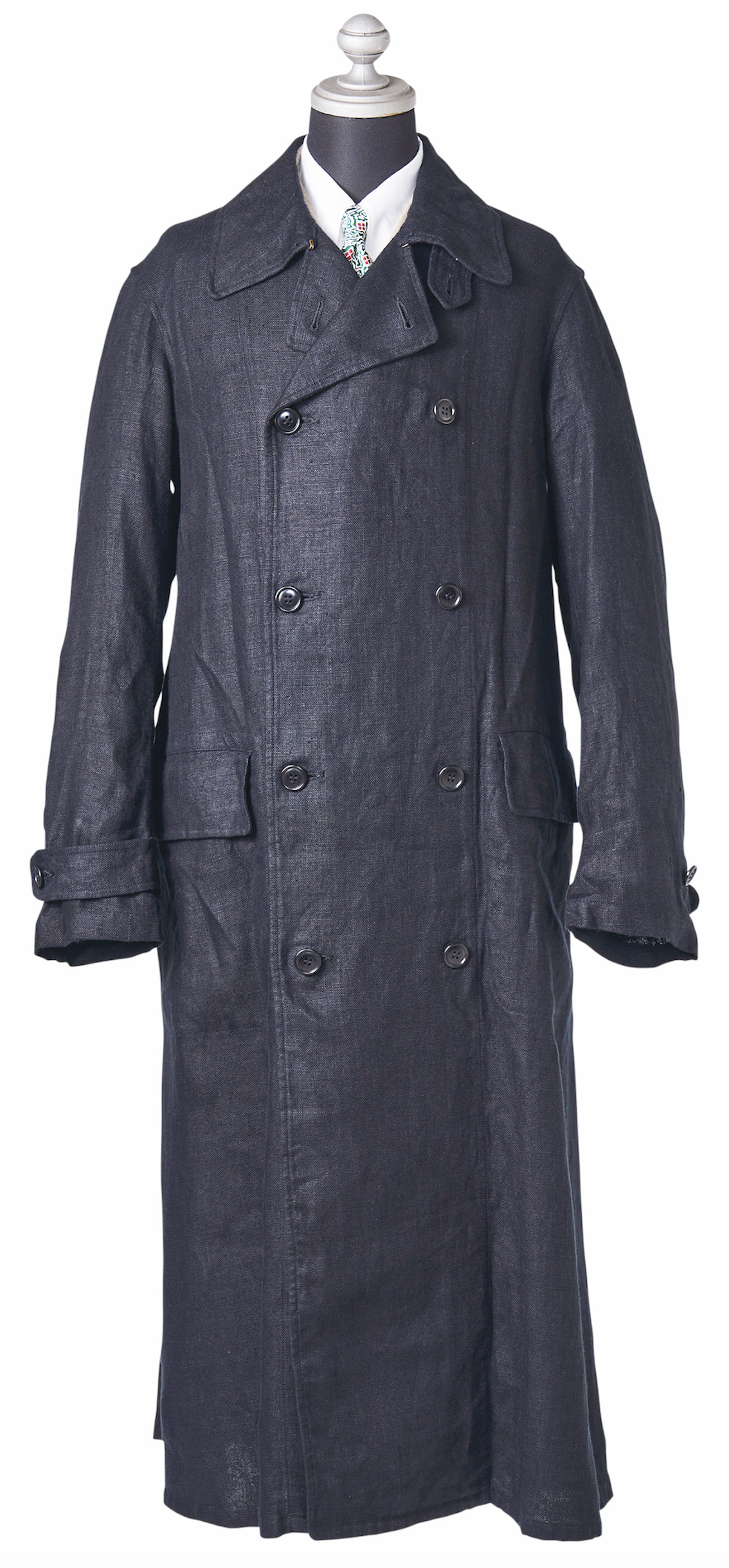 ADJUSTABLE COSTUME LINEN DUSTER COAT ロングコート