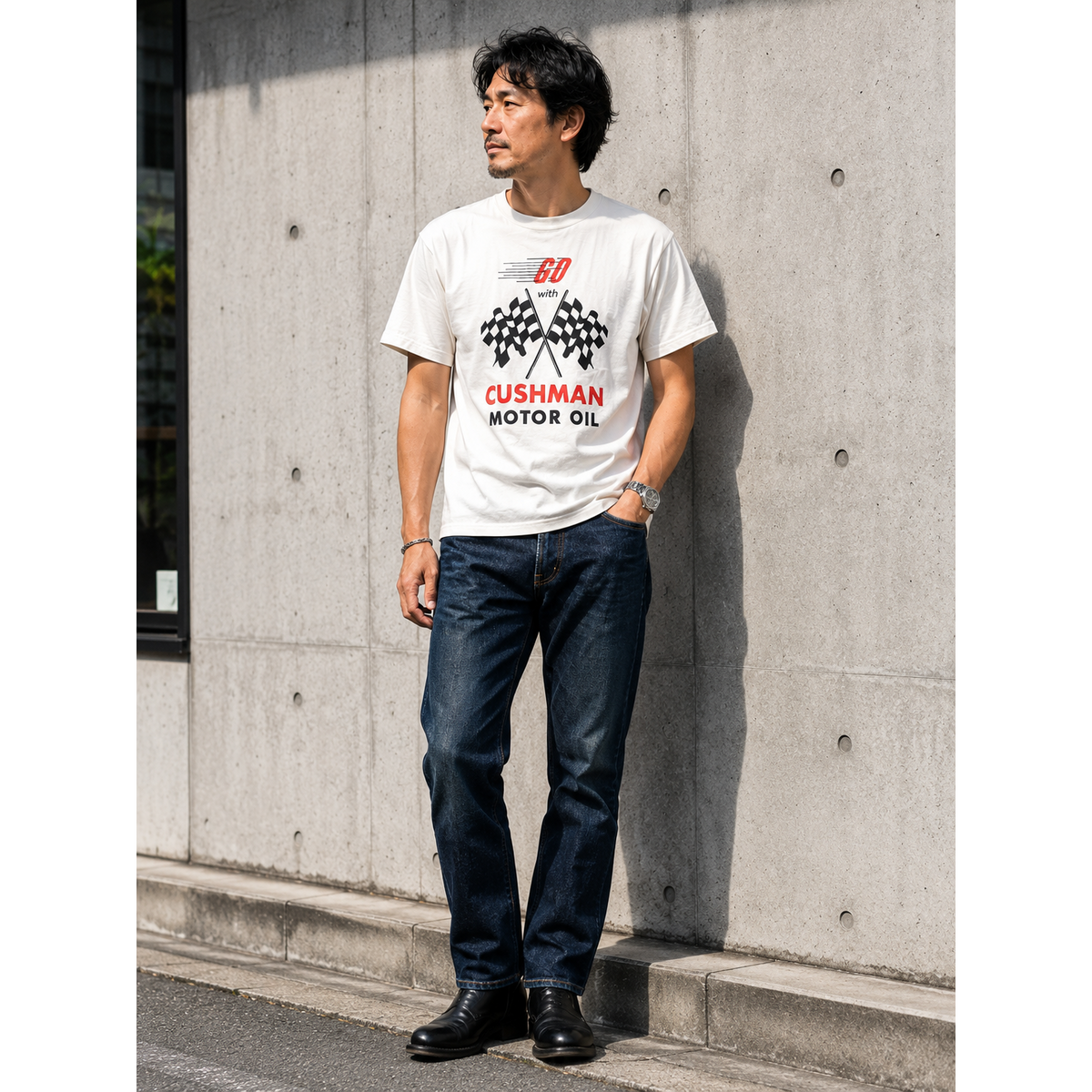 スペシャルプリントTeeS/S(GO WITH CUSHMAN)
